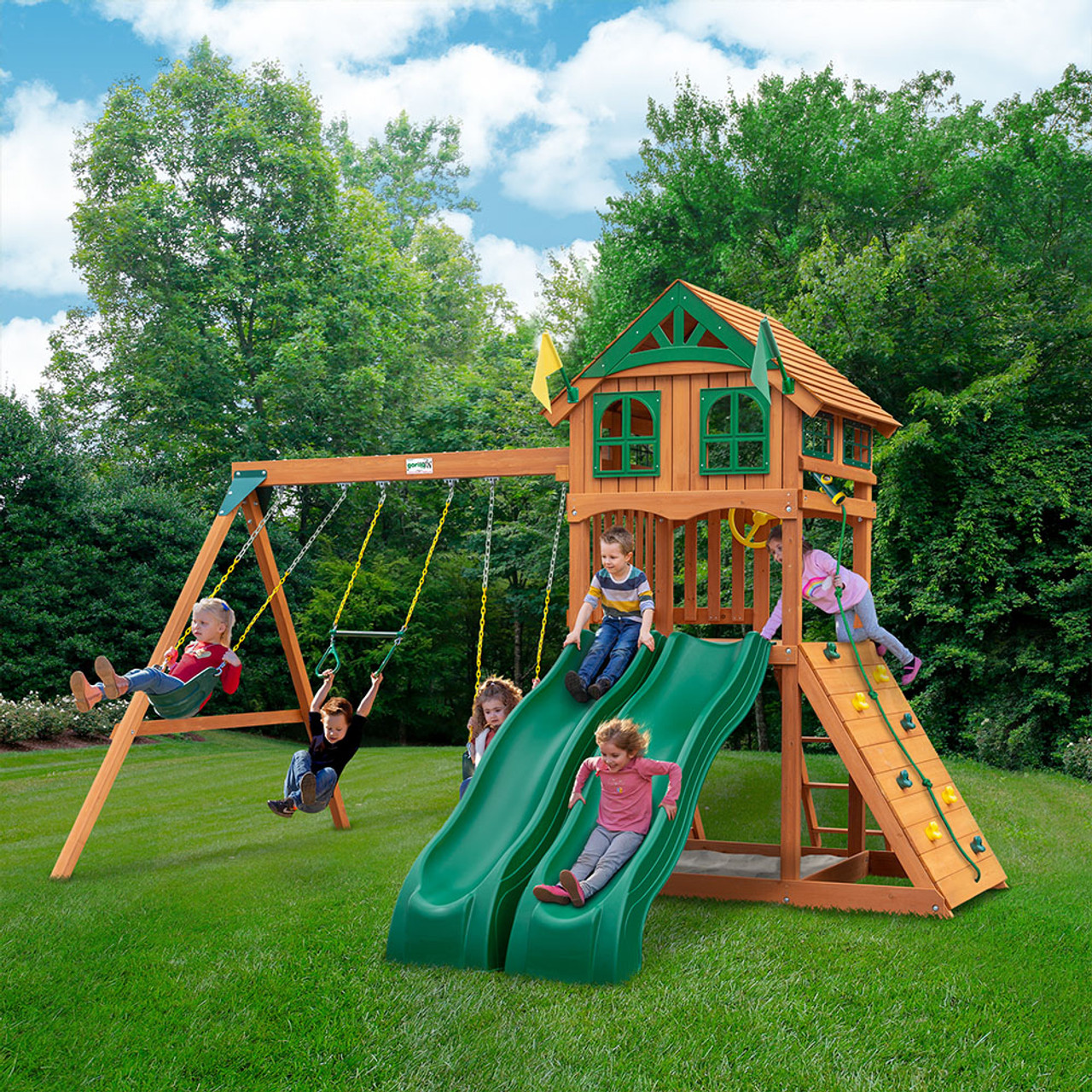 Outing w/ Double Slides w/ Standard Wood Roof